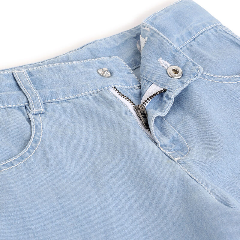 Boys Medium Blue Solid Shorts image number 2
